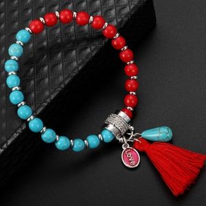 Multicolor Beaded Bracelet With Tassel